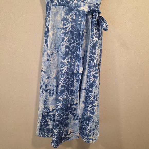 Reformation Garten Shibori Tie Dye Linen Midi Dress -NWT - Picture 8 of 10